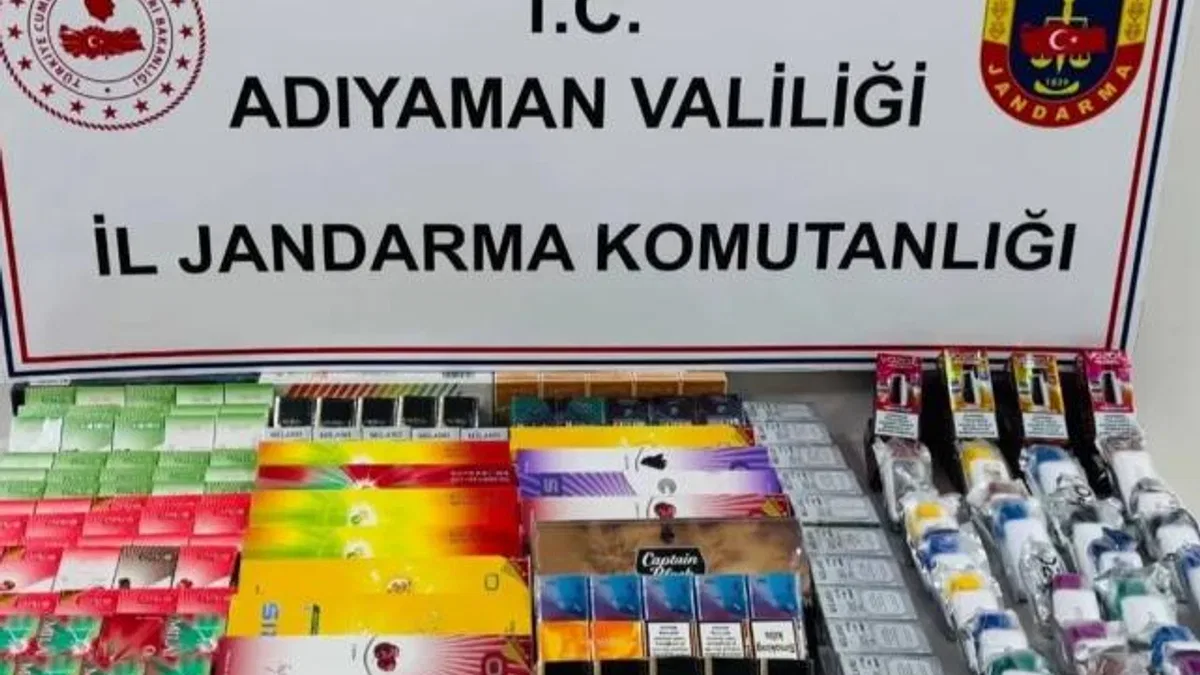 Adıyaman’da kaçak sigara operasyonu
