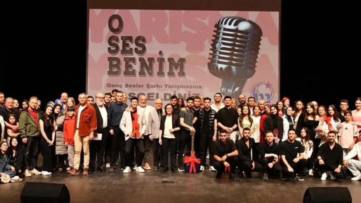 Bursa Mustafakemalpaşalı gençler “O Ses Benim” sahnesinde buluştu