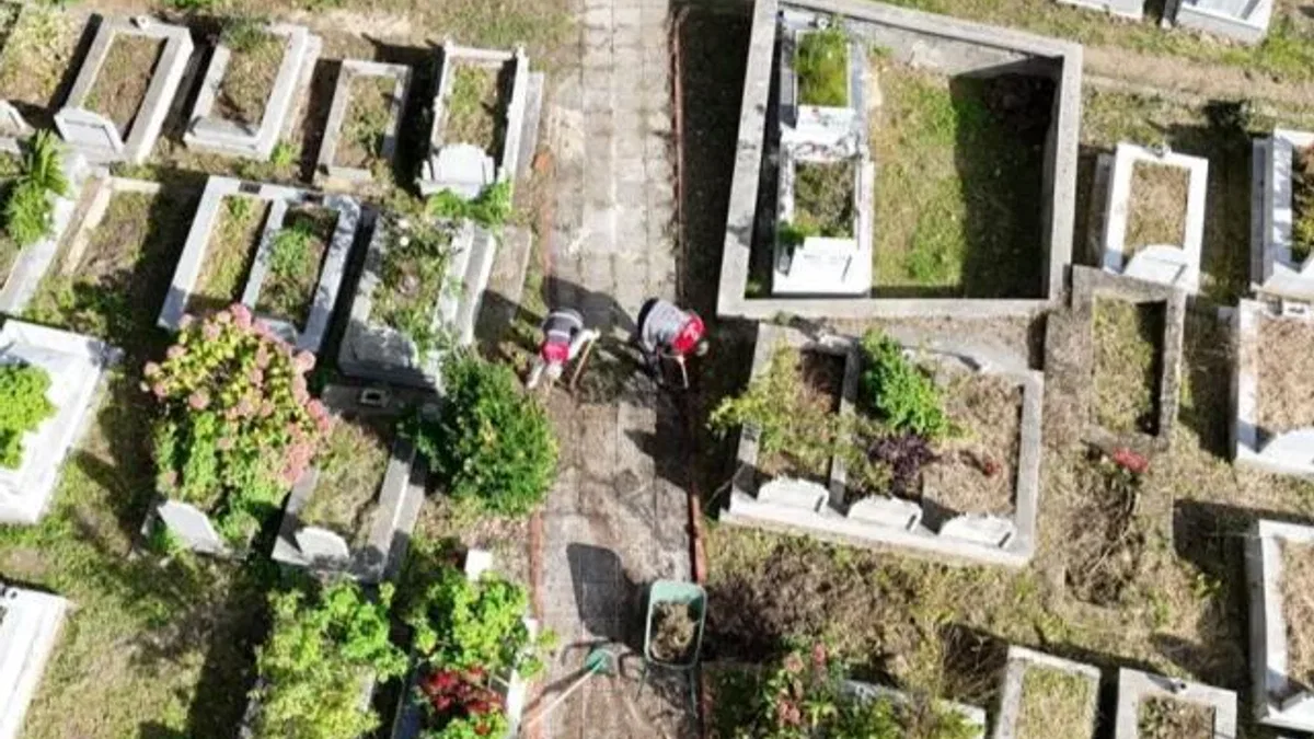 Ordu’da mezarlıkların bakımını unutulmuyor