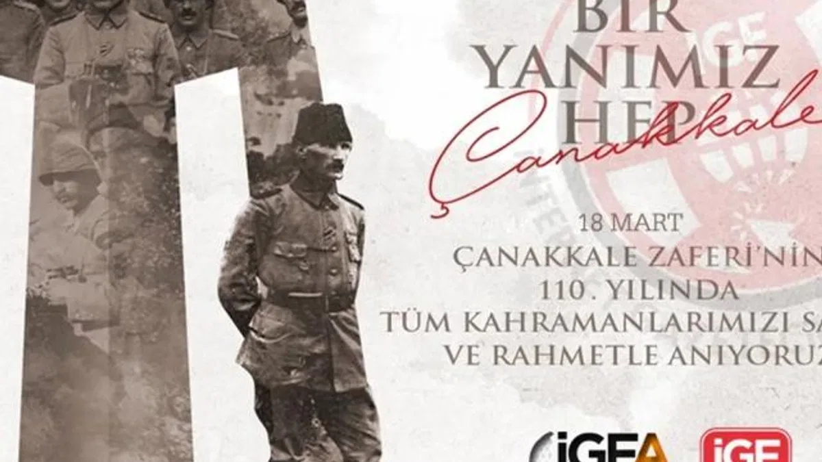 110. yılında da bir yanımız hep Çanakkale!