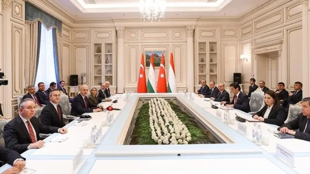 TBMM Başkanı Kurtulmuş, Tacikistanlı mevkidaşı ile buluştu