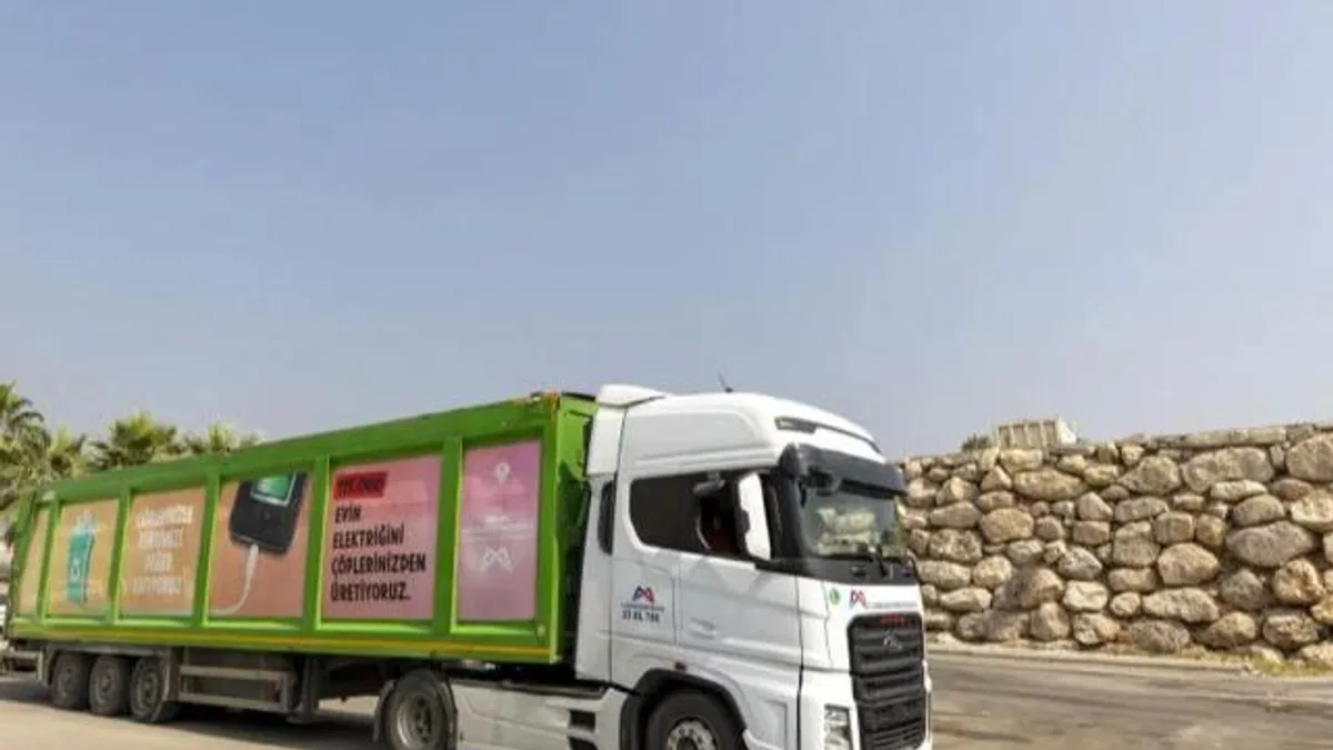 Mersin’de katı atıklar verimli ve sürdürülebilir şekilde taşınıyor