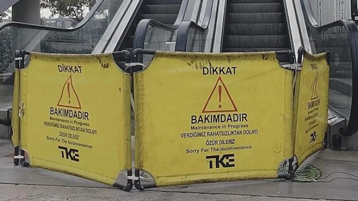 İzmit’teki yürüyen merdivene motor tadilatı