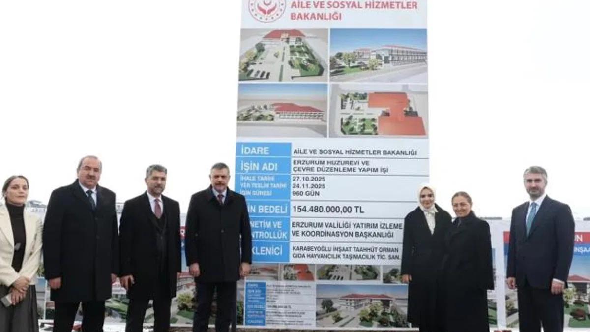 Erzurum’a modern huzurevi ve yaşlı bakım merkezi kuruluyor