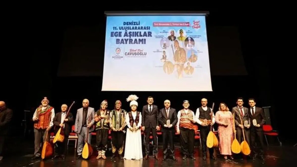 Denizli Uluslararası Ege Âşıklar Bayramı’na yoğun ilgi