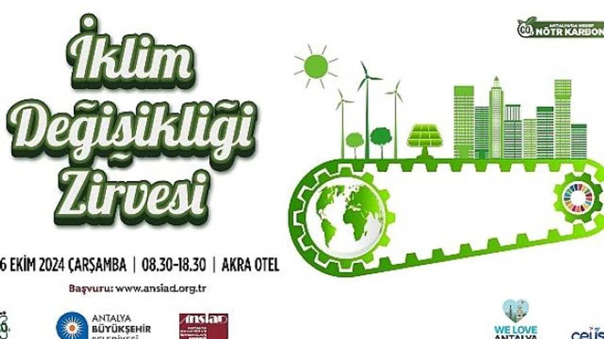 Antalya Büyükşehir Belediyesi İklim Değişikliği Zirvesi düzenliyor