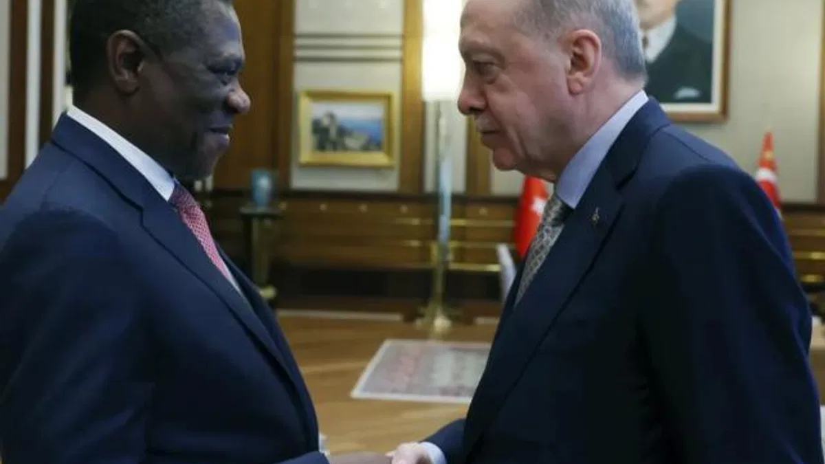 Erdoğan, Mashatile’yi Külliye’de kabul etti