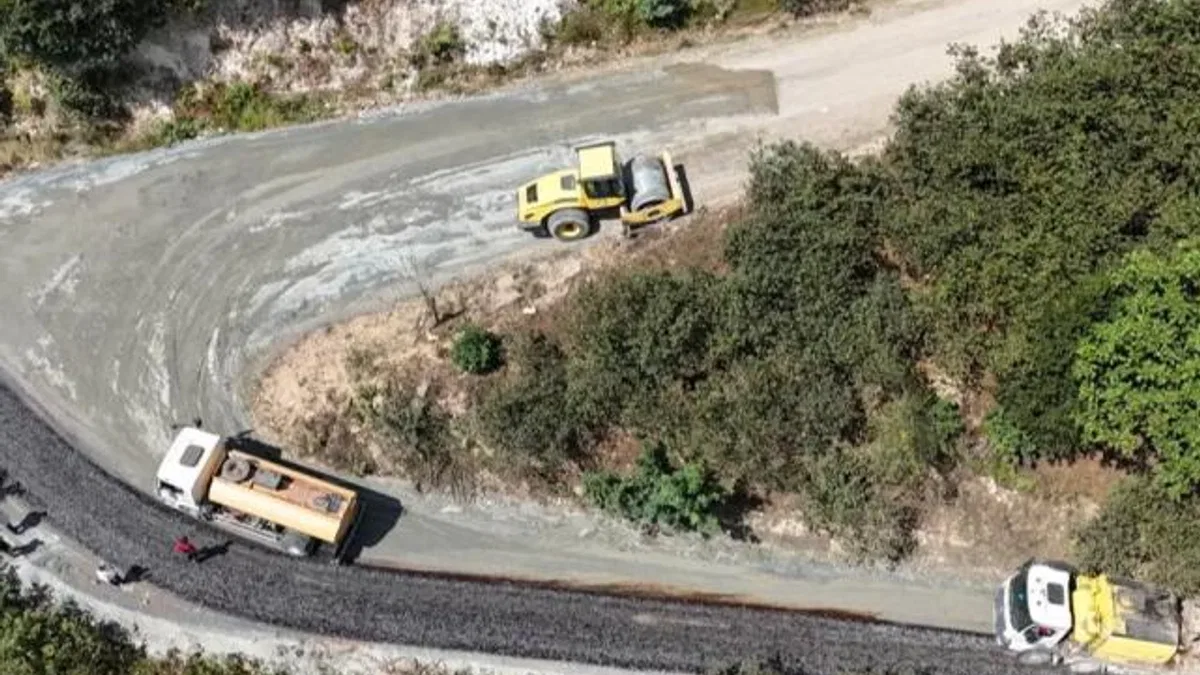 Ordu Ünye Ağıdere sakinlerinin asfalt sevinci