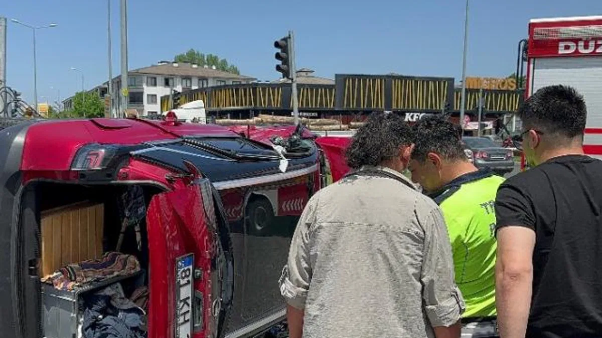 Düzce’de trafik kazası: 5 yaralı
