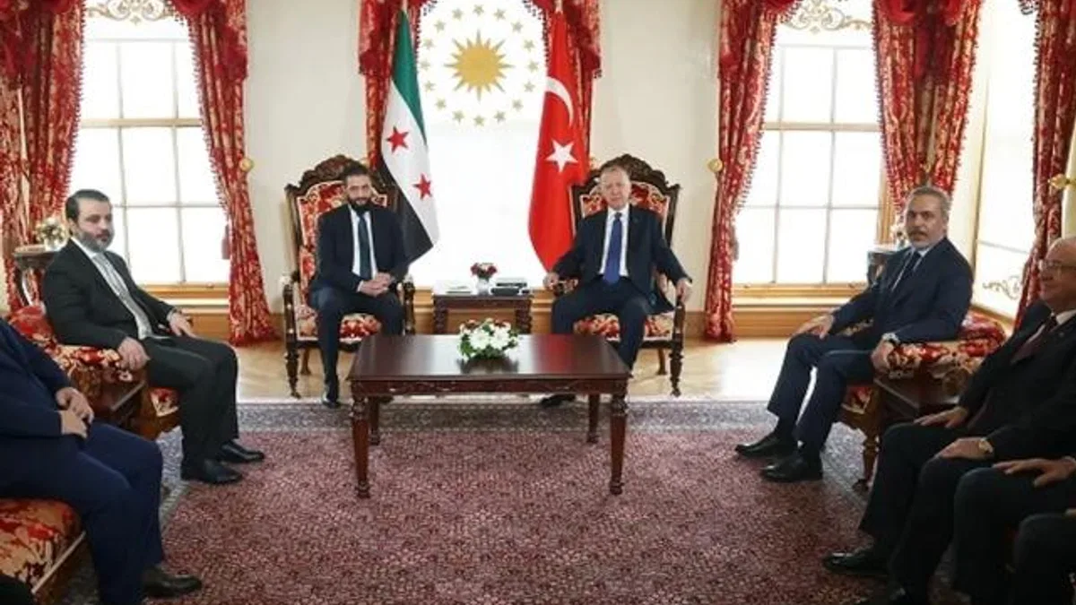 Erdoğan ile Şara Dolmabahçe’de buluştu