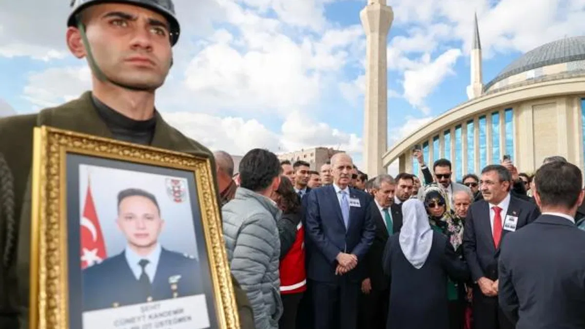 Üç şehidimiz de Ankara’da son yolculuğuna uğurlandı