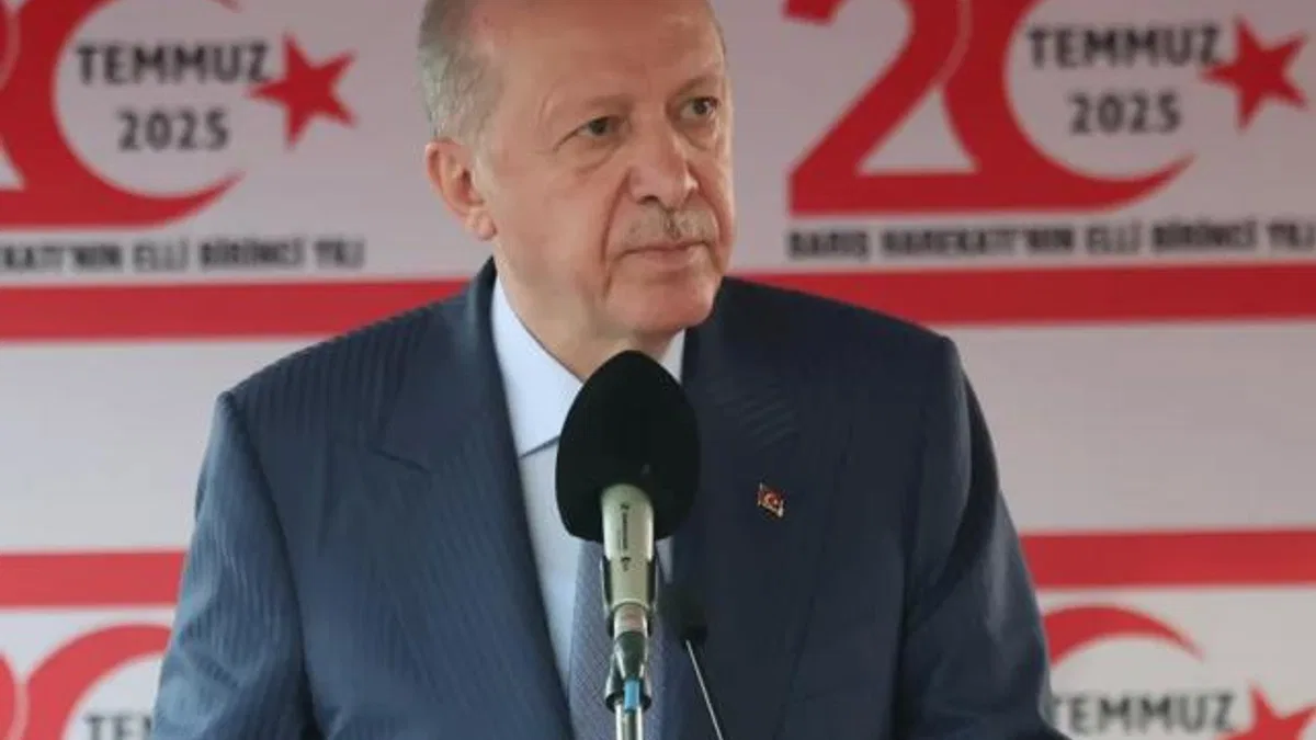 Erdoğan: Kıbrıs’ta çözümün anahtarı iki devletli çözüm, taviz yok!