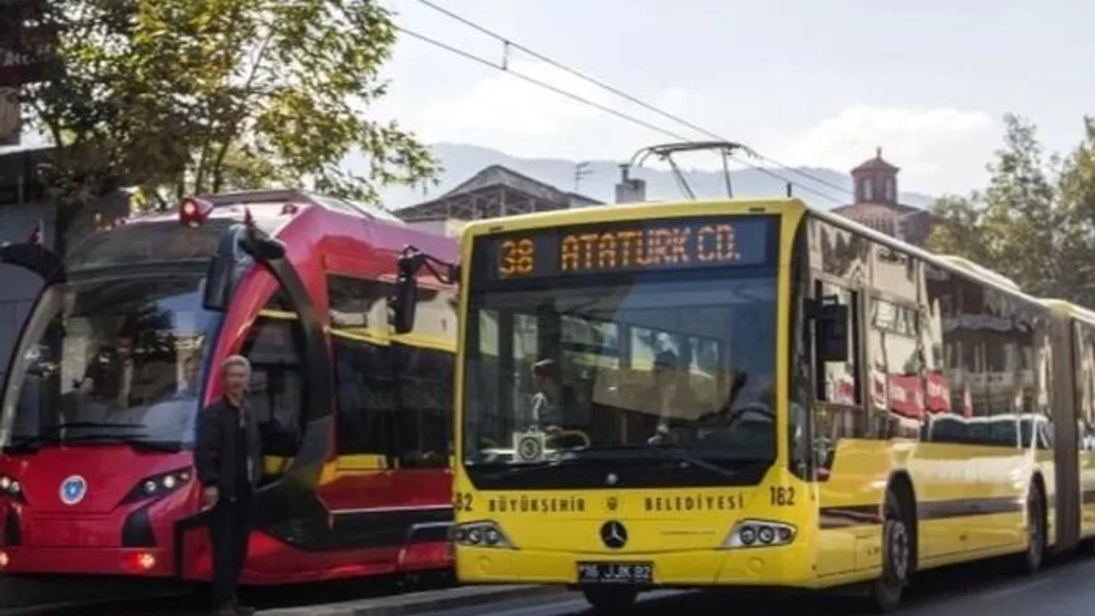 Bursa’da 19 Mayıs’ta ulaşım ücretsiz