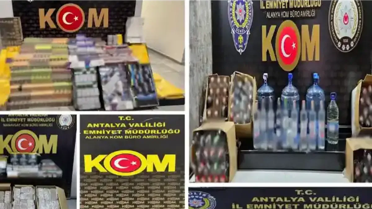 Antalya’da kaçakçılık operasyonları… 19 şüpheliye adli işlem