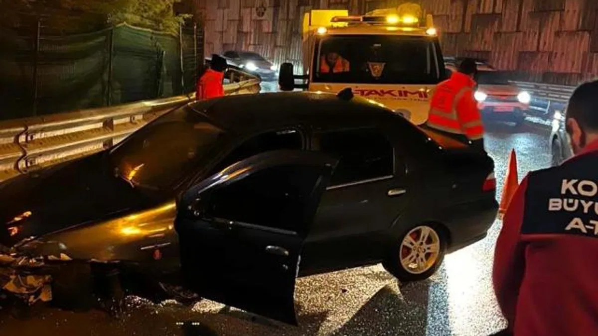 Kocaeli A Takımı’ndan kazaya anında müdahale