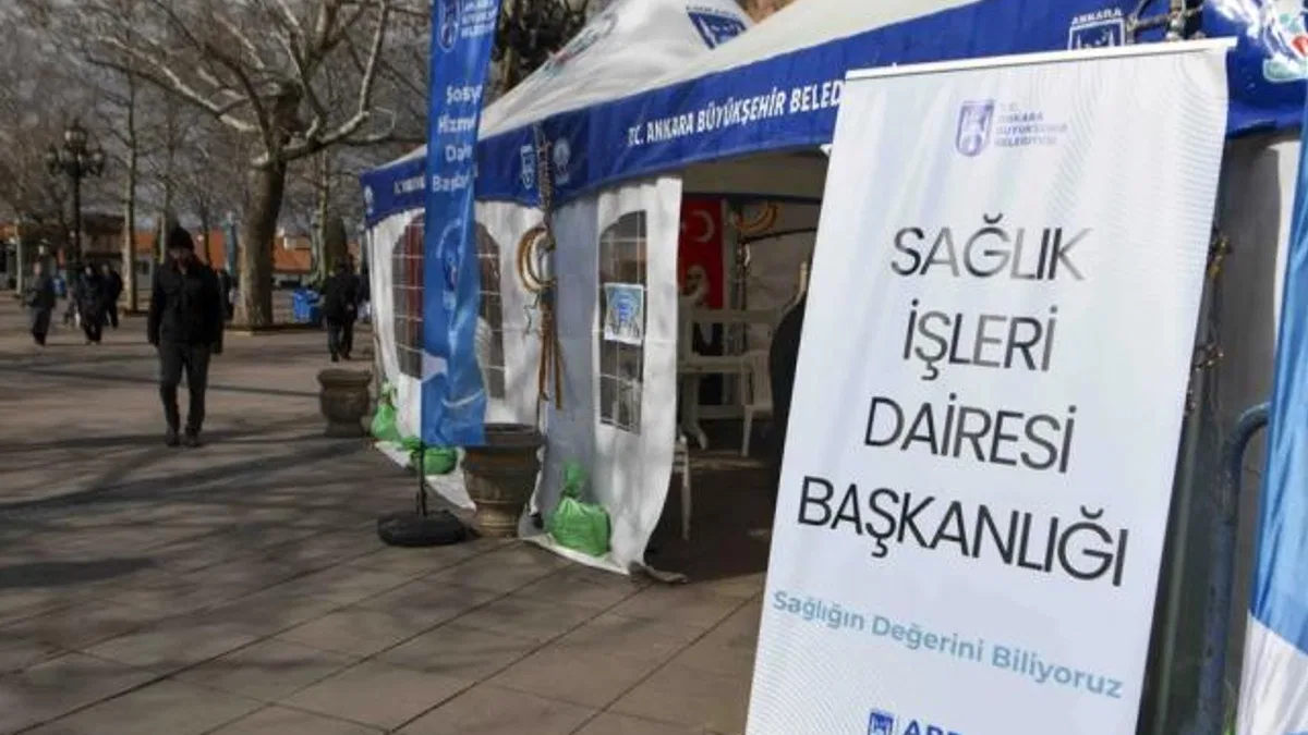 Ankara’da Ramazan’a özel sağlık çadırı